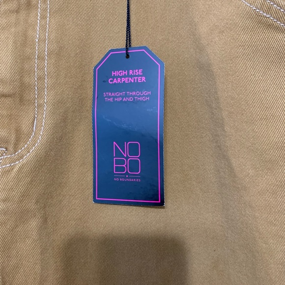 NWT womenβs No Boundaries High Rise Carpenter Pants in brown size juniors 21 - Picture 5 of 5